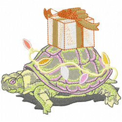 Turtle Embroidery Design 5